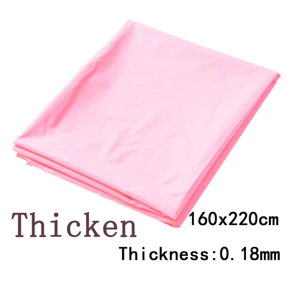 Waterproof PVC Bed Sheet Coverlet – Oil & Spa Protector Flat Sheet for Couples, Fits 1.2/1.5/1.8–2.0m Beds (220×130/160/200 cm) – 3 Colors