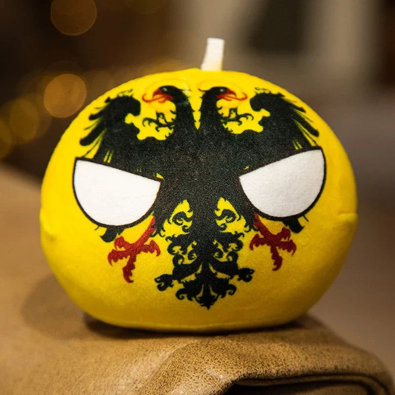 Polandball Countryball Plush Keychain 10 cm (3.9 in) 70 Designs Country Ball Pendant Stuffed Toy for Kids
