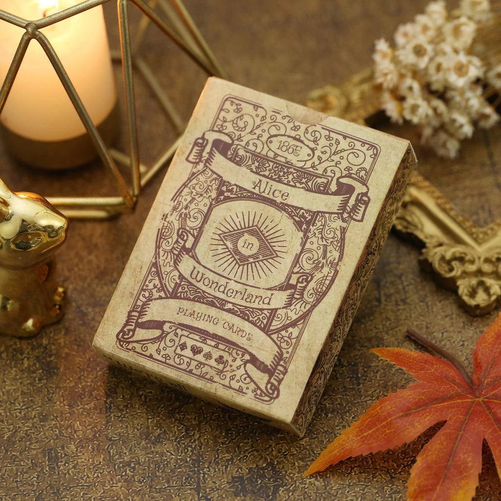 Vintage Alice in Wonderland Playing Cards - Retro Poker Deck, Collectible
