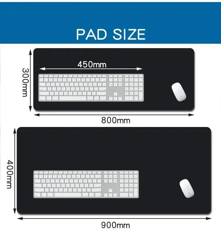 Black Sakura Cherry Blossom Gaming Mouse Pad — Kawaii Purple Large Non-Slip Desk Mat