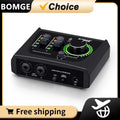 Mini 2-Channel USB Audio Interface with XLR & 48V Phantom Power for Recording, Streaming & Podcasting