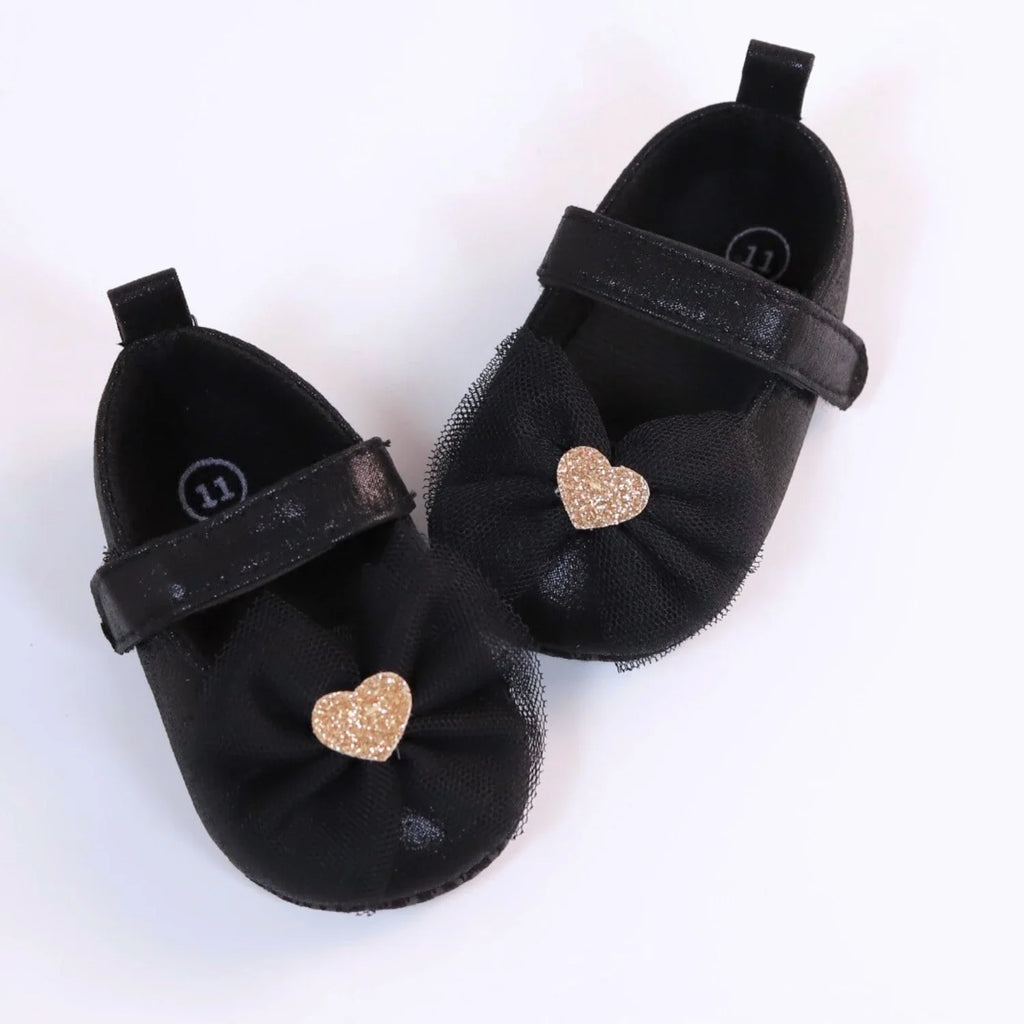 Baby First Walkers Breathable Non-Slip Toddler Shoes for Girls Princess Lace