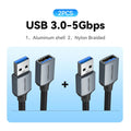 USB 3.0 Extension Cable Male to Female, High-Speed 5Gbps, 0.5/1/1.5/2/3 m (1.6–9.8 ft) for PC TV Xbox Printer, USB 2.0 Compatible