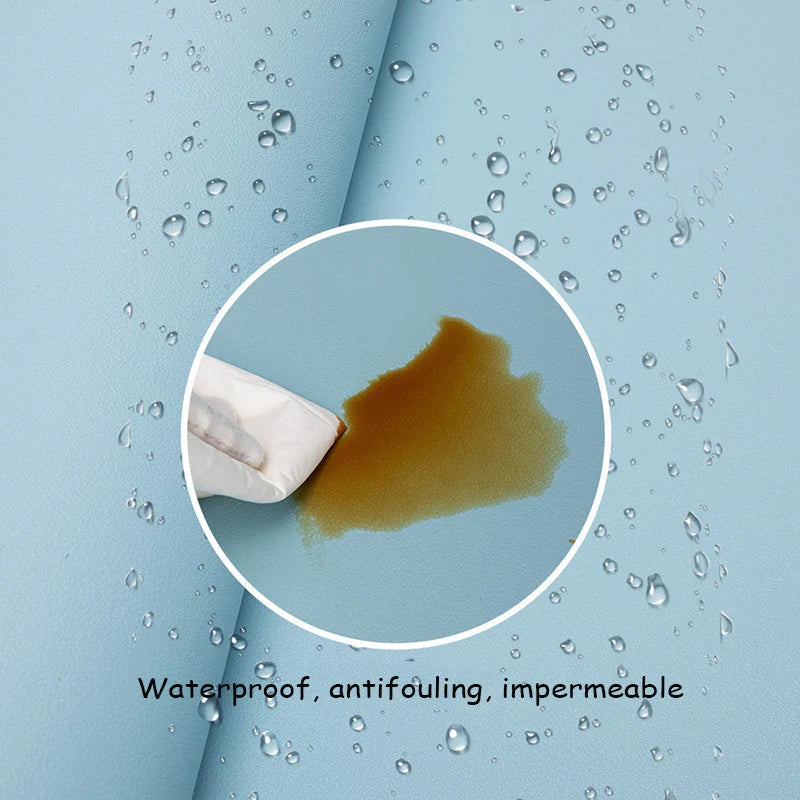 White Large PU Suede Mouse Pad - Waterproof Non-Slip Desk Mat for Gaming & Keyboard