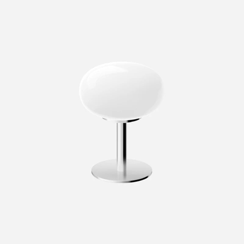Macaron Glass Table Lamp - 2-Color E27 LED Bedside Lamp, Stained Glass Night Light for Bedroom (28cm x 18cm / 11in x 7in)