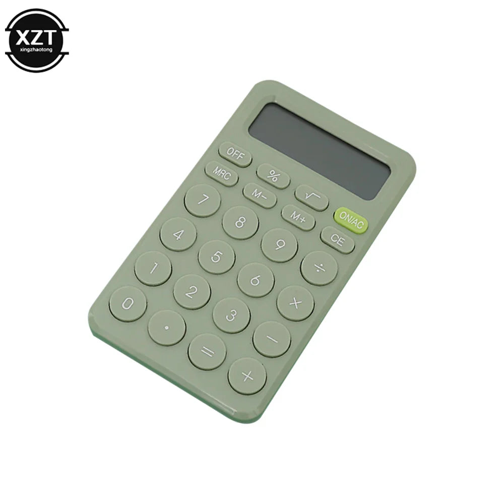 8-Digit Mini Desk Calculator with Large Buttons — Portable Battery-Powered Calculator for Students & Small Business