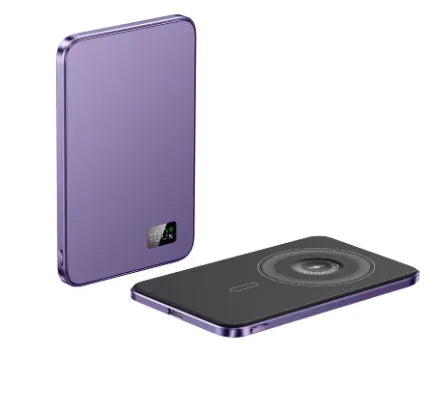 Ultra-Thin Magnetic Wireless Power Bank 20W - Alloy Portable MagSafe-Compatible Charger