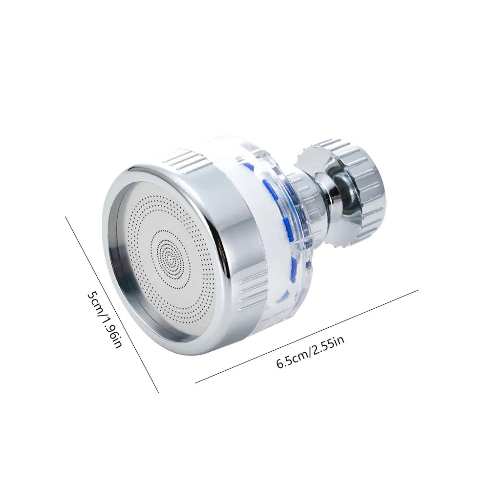 360° Rotating Faucet Water Filter Aerator Extender – Pressurized Kitchen & Bathroom Tap Purifier, Splash-Proof