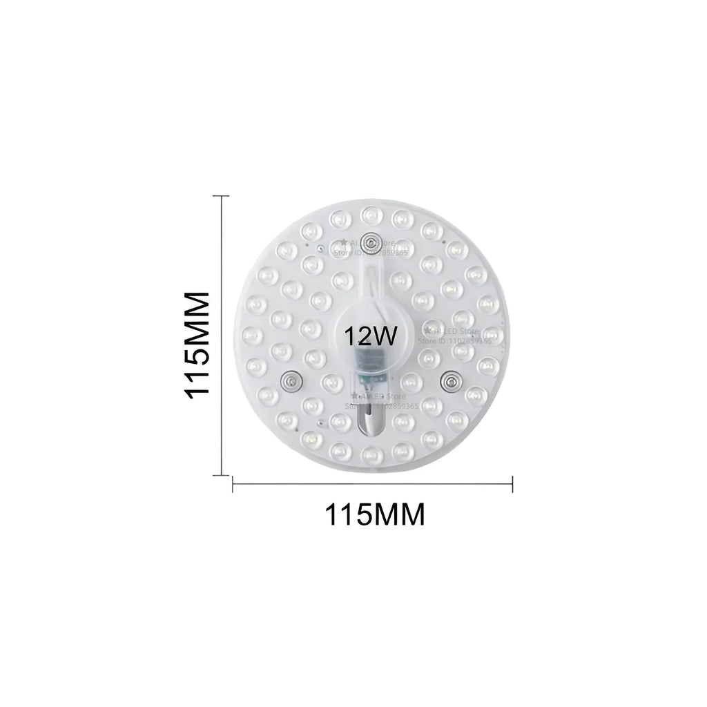 Round LED Panel Ceiling Light 12W–60W AC 220–240V Circular Flush Mount Lamp