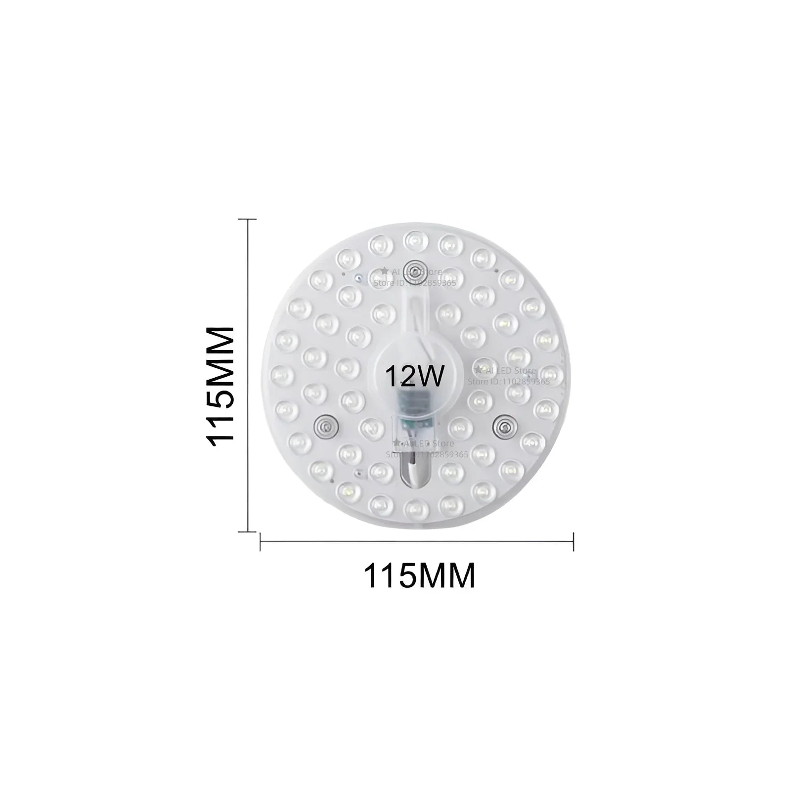 Round LED Panel Ceiling Light 12W–60W AC 220–240V Circular Flush Mount Lamp