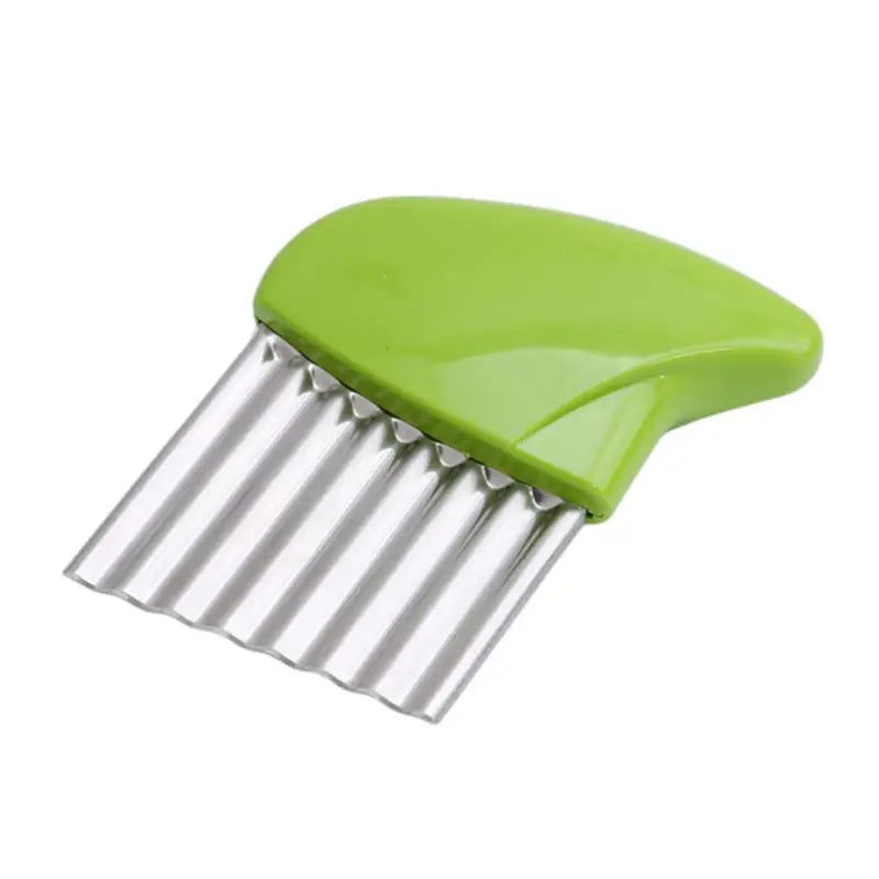 Crinkle Cut Potato Cutter Stainless Steel Wavy French Fry Maker Vegetable Slicer