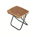 Golden Aluminum Folding Camping Chair with Carry Bag, Lightweight Portable Stool for Fishing & Outdoor