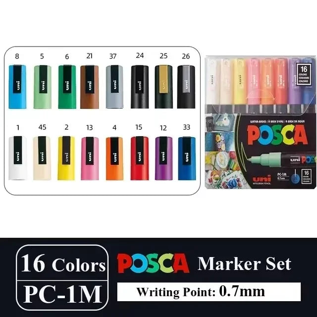 Acrylic Paint Marker Set – Waterproof Permanent Paint Pens for Fabric, Glass, Metal & Rock, Fine/Medium/Broad Tips, Assorted Color Packs