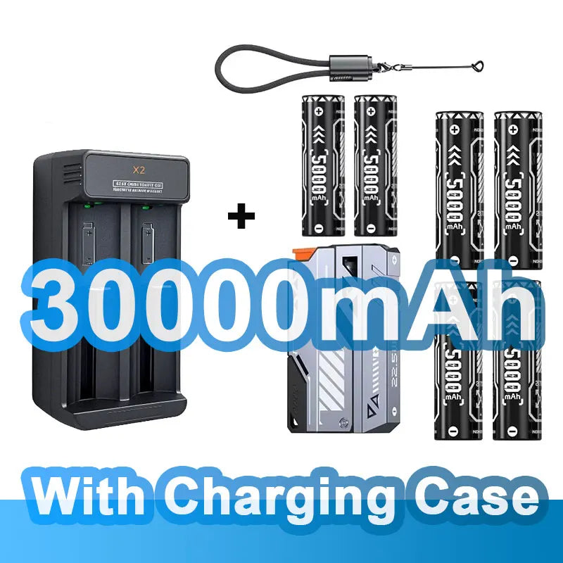Detachable 30000mAh Power Bank — 22.5W PD Wireless Fast Charger USB-C with 21700 Replaceable Batteries
