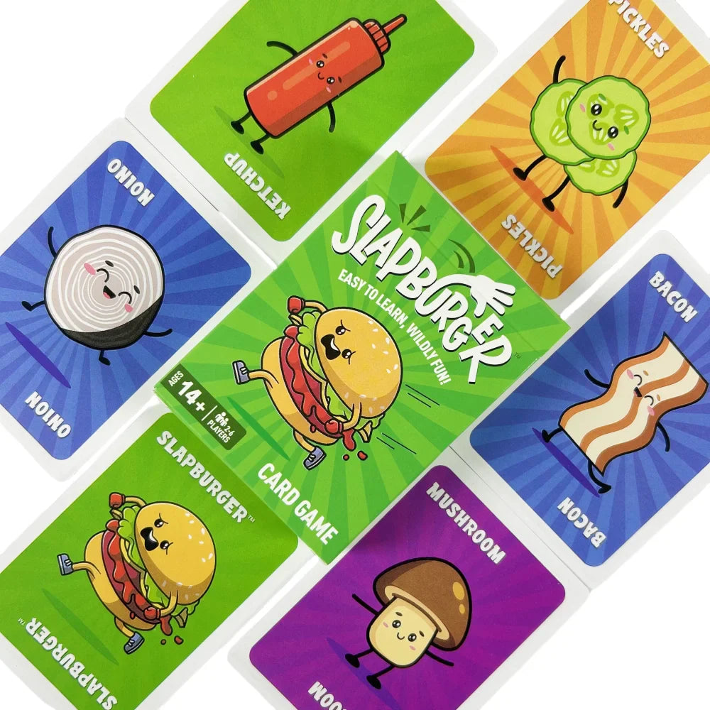Family Slap Card Game Party Deck for 2-6 Players