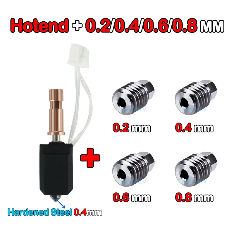 Ceramic Hotend Upgrade Kit for Kobra S1 & S1 Combo — 24V 48W 200K Thermistor Fast-Heating up to 300°C