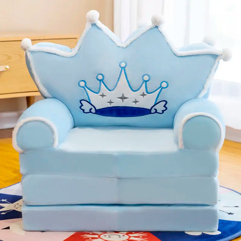Kids Princess Sofa Removable Washable Foldable Children's Cartoon Armchair Toddler Couch