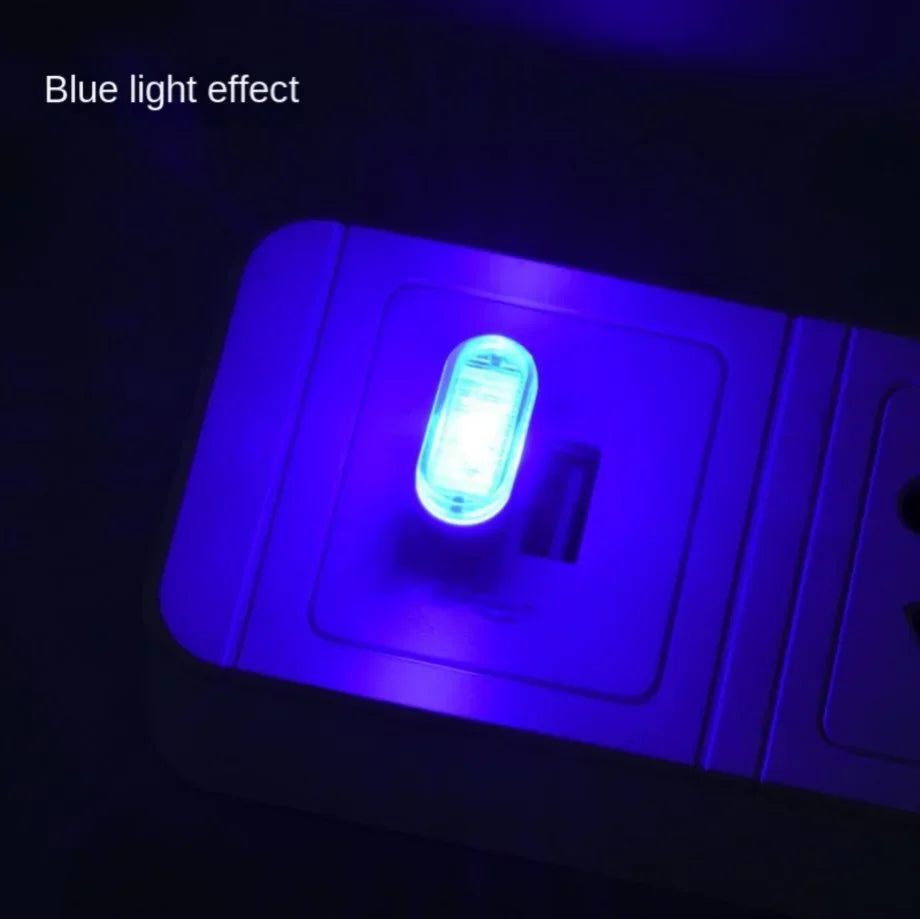 Mini USB LED Ambient Car Interior Light - Portable Neon Decorative Lamp, Universal Plug & Play
