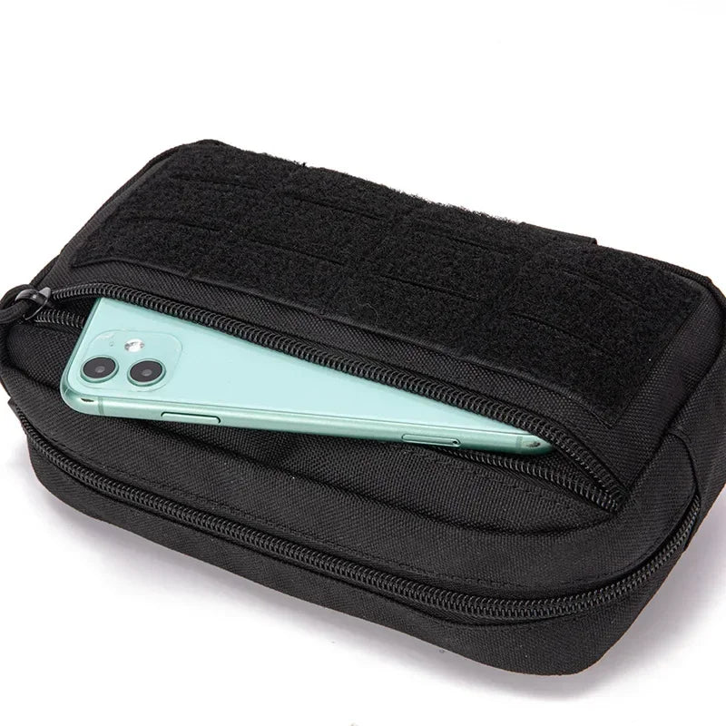 Tactical MOLLE EDC Pouch - Compact Nylon Waist Utility Pack for Phone, First Aid & EMT Gear