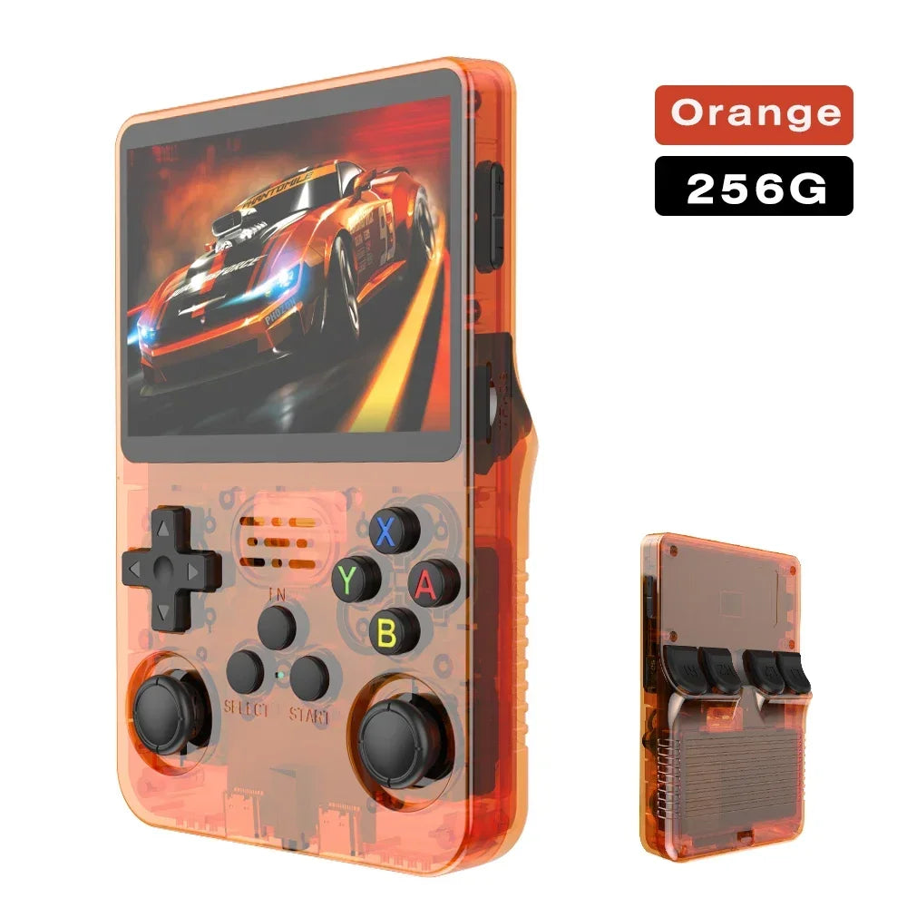 Retro Handheld Game Console 3.5" IPS (8.9 cm) 64GB Portable Linux Player, Preloaded 15,000+ Games, USB-C Charging