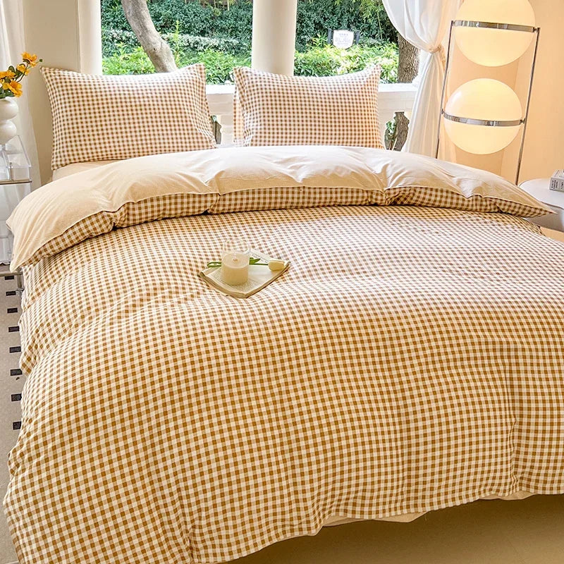 Kawaii Bear Floral Duvet Cover Bedding Set – 3PC/4PC Duvet Cover, Bed Sheet & Pillowcases | Full Queen King (Multiple Sizes)