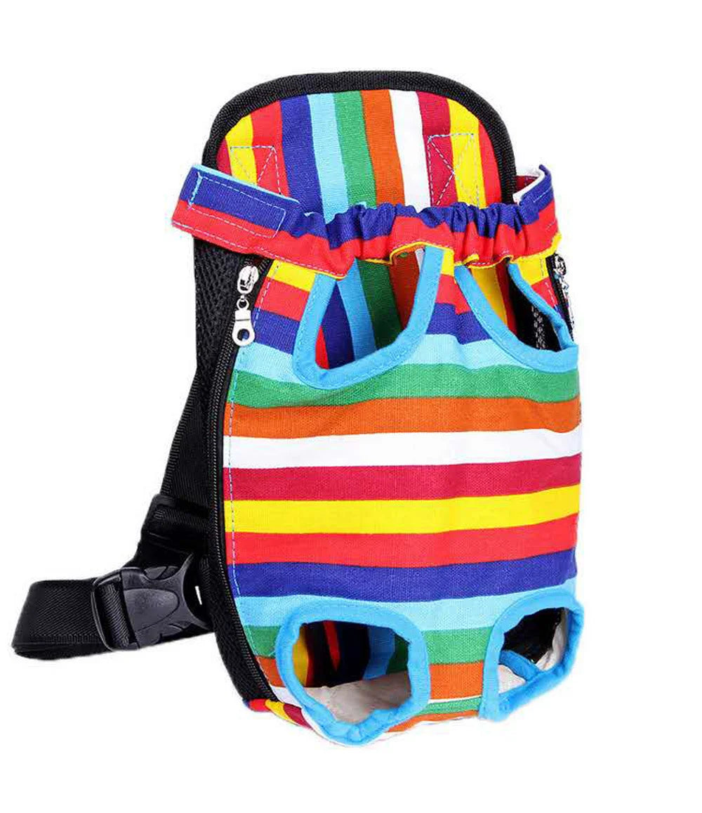 Breathable Camouflage Mesh Dog Carrier Backpack — Adjustable Pet Backpack for Small Dogs up to 22 lb (10 kg)