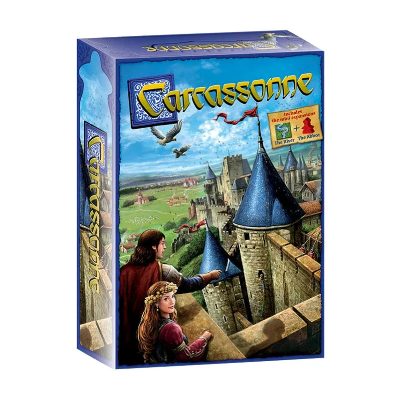 Carcassonne Board Game Tile Placement Strategy Game for 2-5 Players - Family Party Gift for Kids & Adults