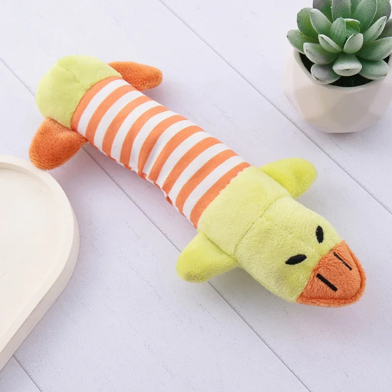 Interactive Catnip Plush Chew Toy for Cats — Teeth-Cleaning Squeaky Toy for Kittens & Adult Cats