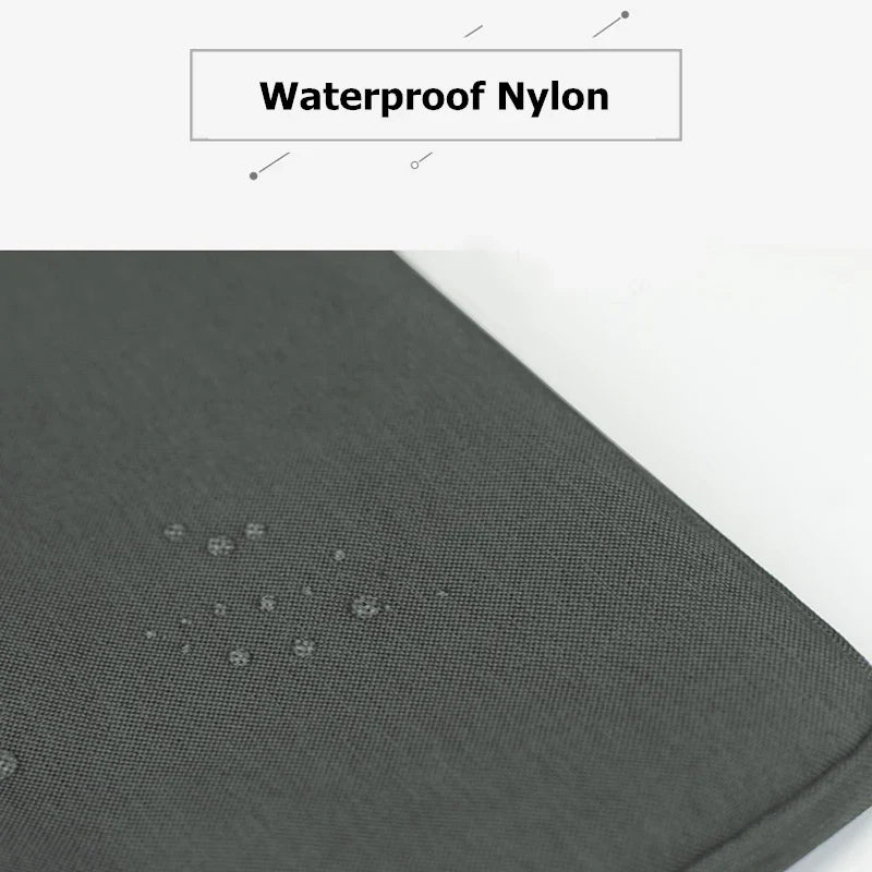 Waterproof Nylon Laptop Sleeve 11/12/13/14/15/15.6/16 Inch - Velvet Lined Notebook Case with Double Zipper & Multi Pockets