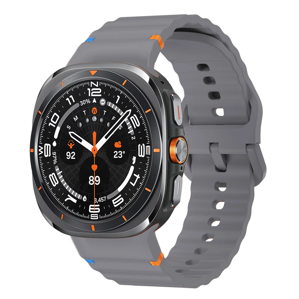 Original Strap for Samsung Galaxy Watch ultra strap 47mm Silicone Bracelet Galaxy Watch 5 pro/4/6 Classic/7 44mm 40mm 43 46 band