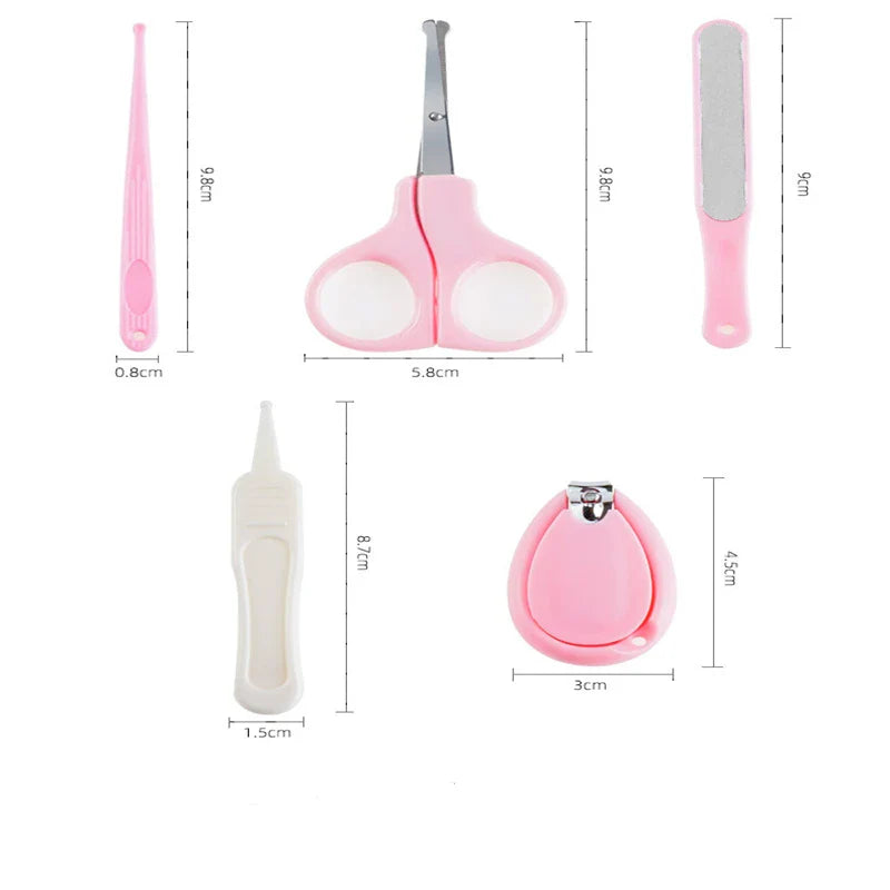 Newborn Baby Nail Care Kit - Safe Nail Scissors, Clipper & Tweezers with Portable Case