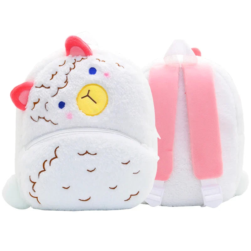 Cute Plush Animal Kids Backpack - Cartoon School Bag for Girls & Boys, Soft Preschool Backpack