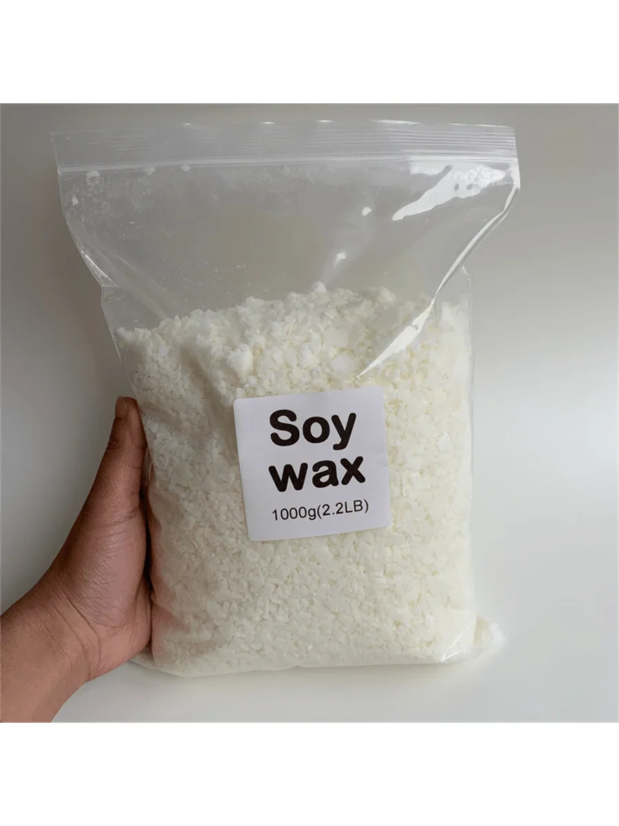 Natural Soy Wax Flakes & Granules for Candle Making — 50g–1000g