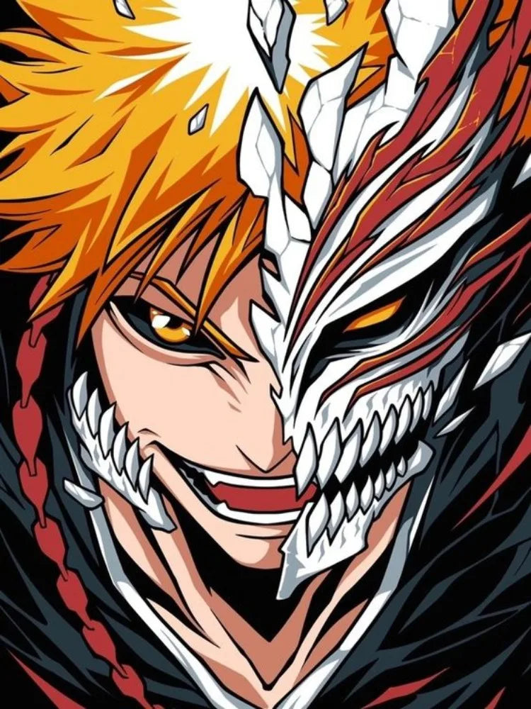 BLEACH DIY Diamond Painting Kurosaki Ichigo Zaraki Kenpachi Poster Hand Diamond Embroidery Home Room Decor Kids DIY