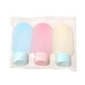 Refillable Silicone Travel Bottle Set - 30ml (1oz) & 60ml (2oz) Soft Squeeze Shampoo Lotion Containers Portable Travel Kit