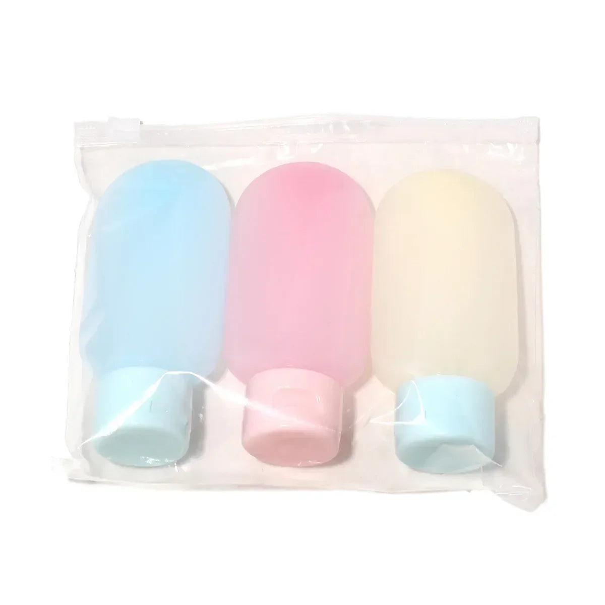 Refillable Silicone Travel Bottle Set - 30ml (1oz) & 60ml (2oz) Soft Squeeze Shampoo Lotion Containers Portable Travel Kit