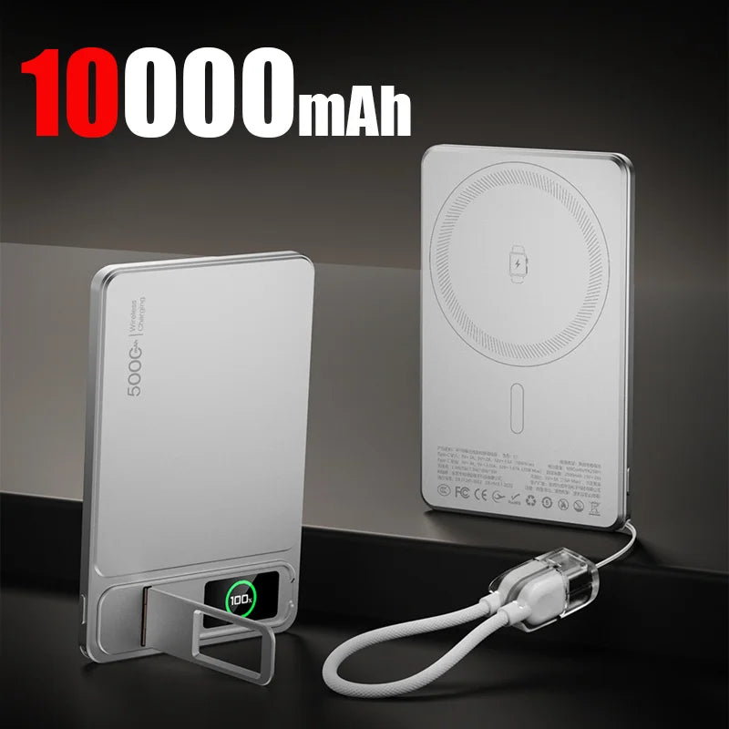 200,000mAh Slim Magnetic Power Bank — MagSafe-Compatible Wireless 20W Fast Charging Portable Battery