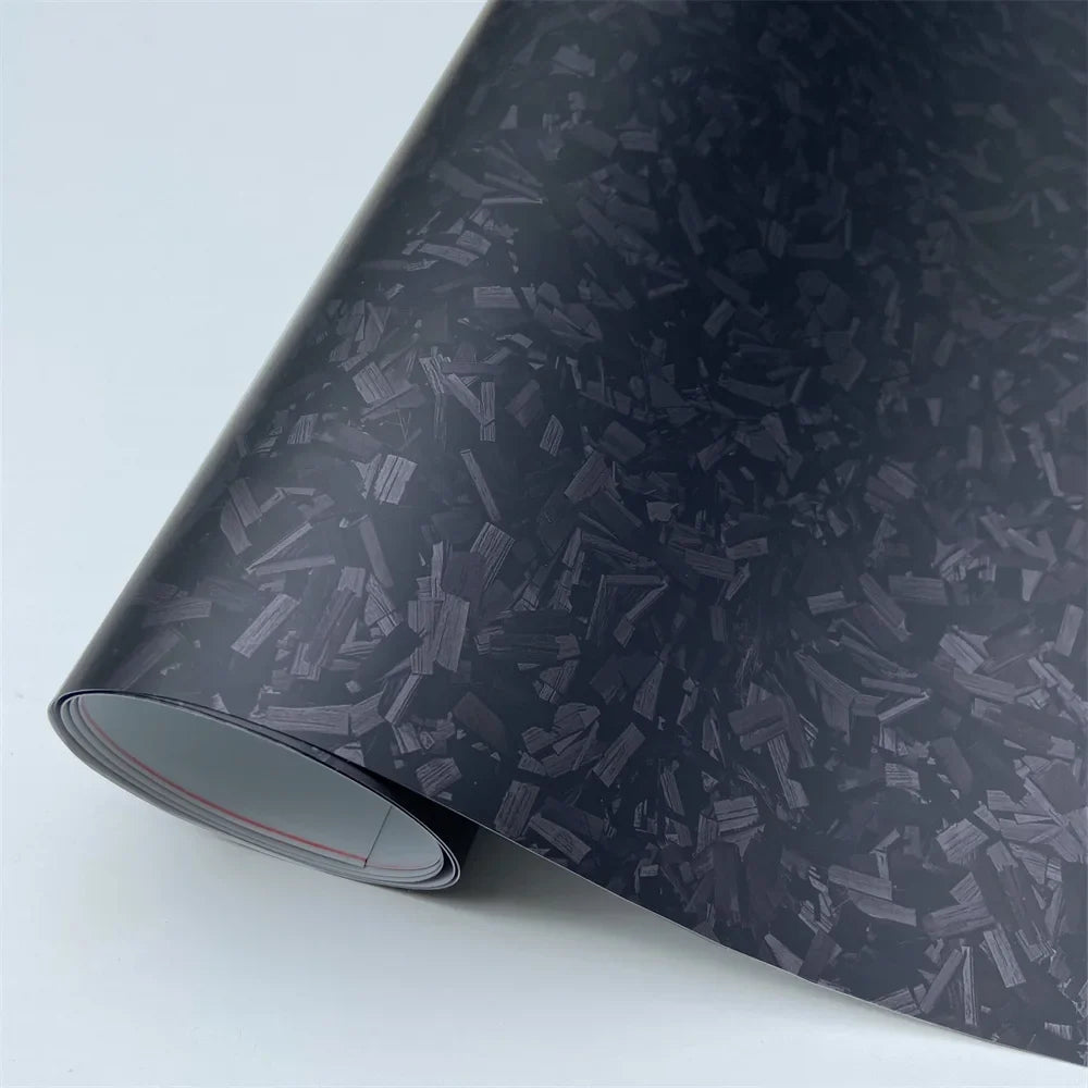 Glossy Laser Forged Carbon Fiber Vinyl Wrap Self-Adhesive Waterproof Car Film - 10/20/30/50 cm x 152 cm (3.94/7.87/11.81/19.69 in x 59.84 in)