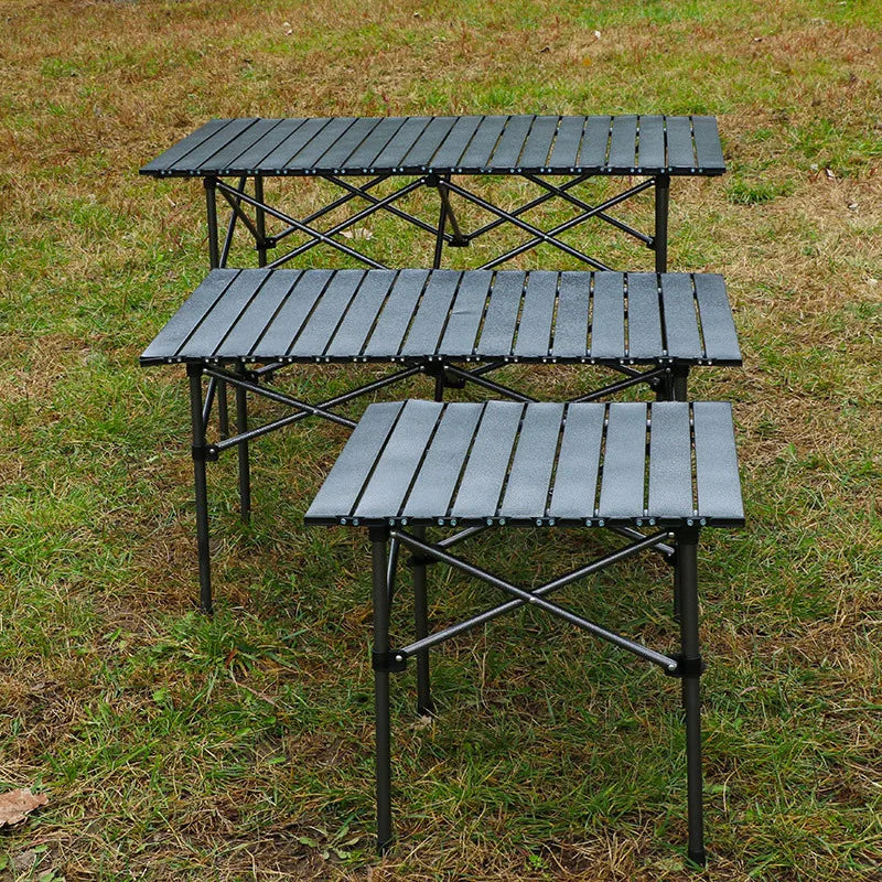 Portable Folding Camping Table and Chairs Set Egg Roll Picnic Table for Outdoor, Beach and Tailgating