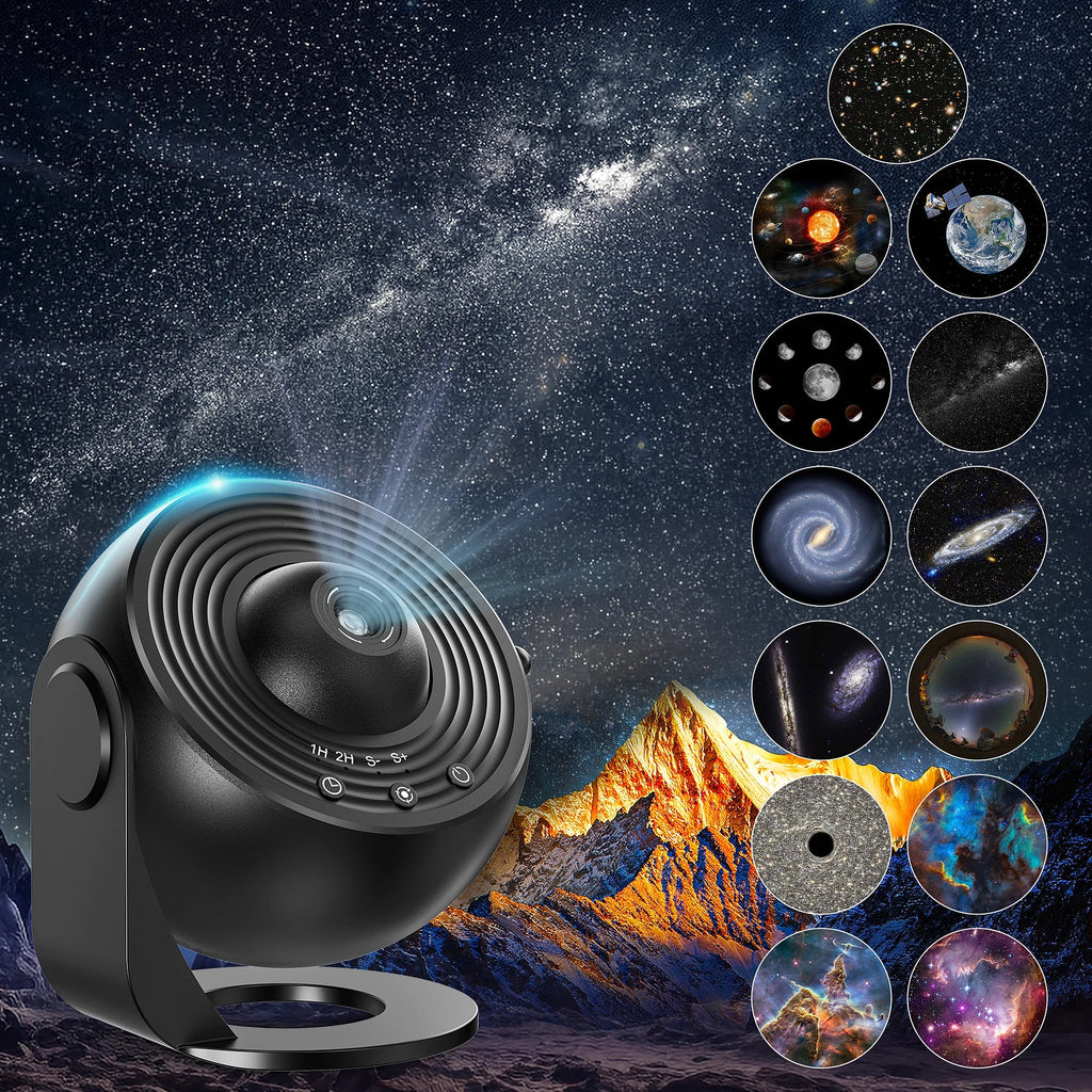 Galaxy Star Projector Planetarium Night Light – 13-in-1 Solar System & Constellation Projector for Kids' Bedroom