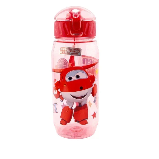 Kawaii Kids Water Bottle with Straw - BPA-Free Ceramic Cute Cartoon Drinkware