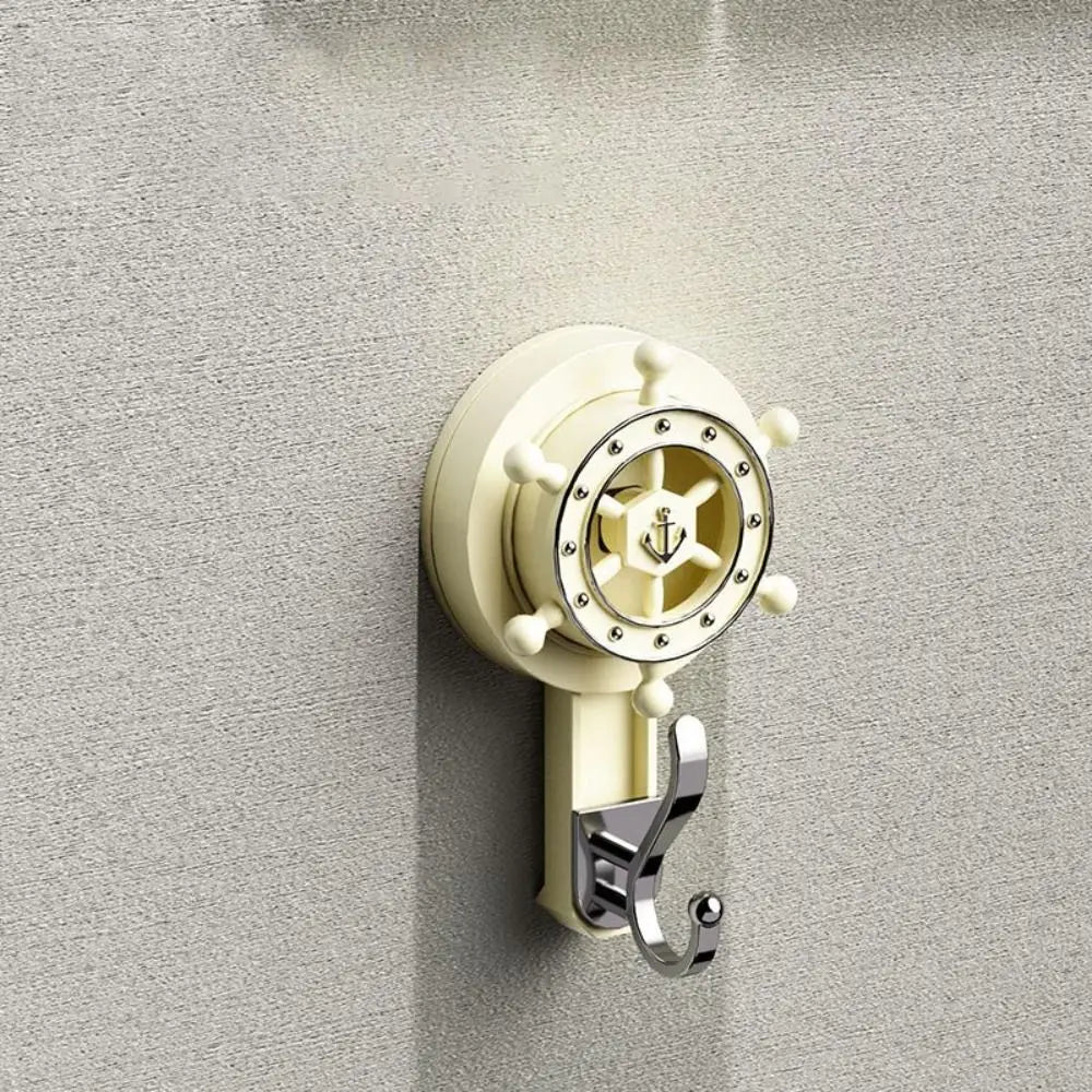 Powerful Reusable Suction Cup Hook Heavy-Duty Traceless Shower & Wall Hook 3.54 x 2.28 in (9 x 5.8 cm)