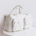 Large Capacity Mommy Diaper Tote Cotton Shoulder Maternity Bag for Women