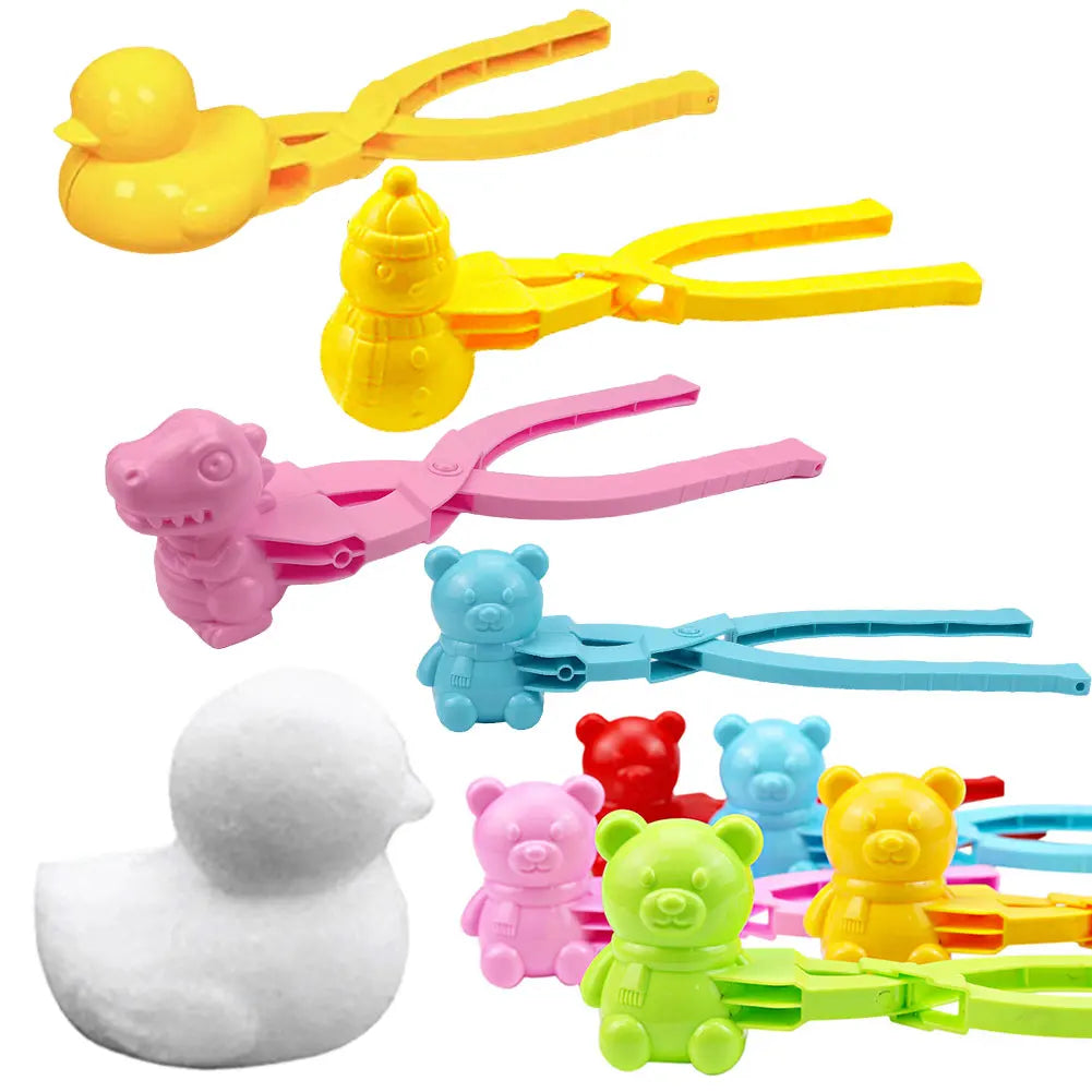 Duck Onigiri Mold & Snowball Maker with Handle - Cute Animal Rice Ball Shaper for Bento, Kids & Adults