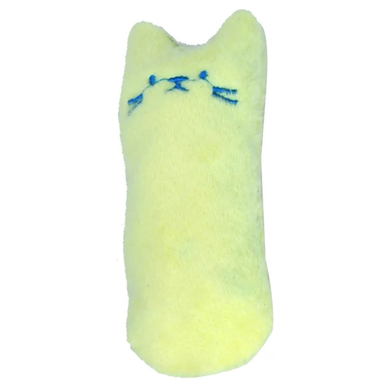 Interactive Catnip Plush Chew Toy for Cats — Teeth-Cleaning Squeaky Toy for Kittens & Adult Cats