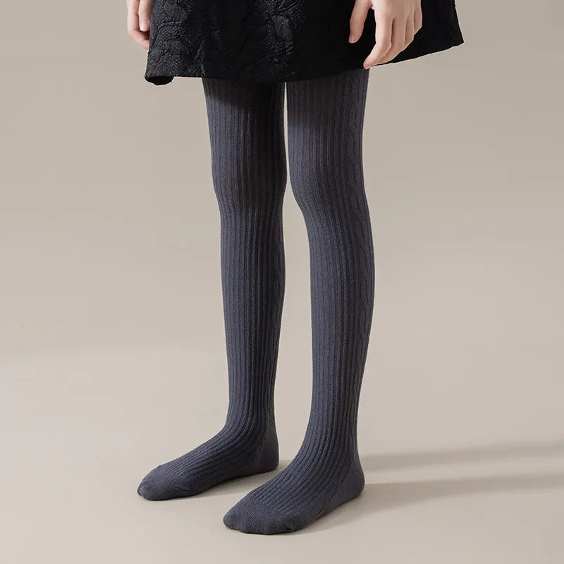Girls Cotton Tights 0-12 Years — Breathable Pantyhose & Stockings for Toddlers, Spring Autumn Winter