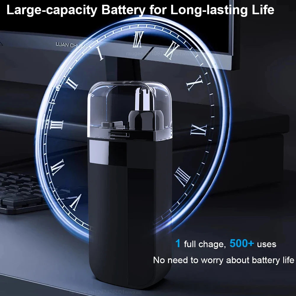 USB Rechargeable Nose & Ear Hair Trimmer - Portable Electric Mini Rotary Dual-Blade Nose Hair Remover