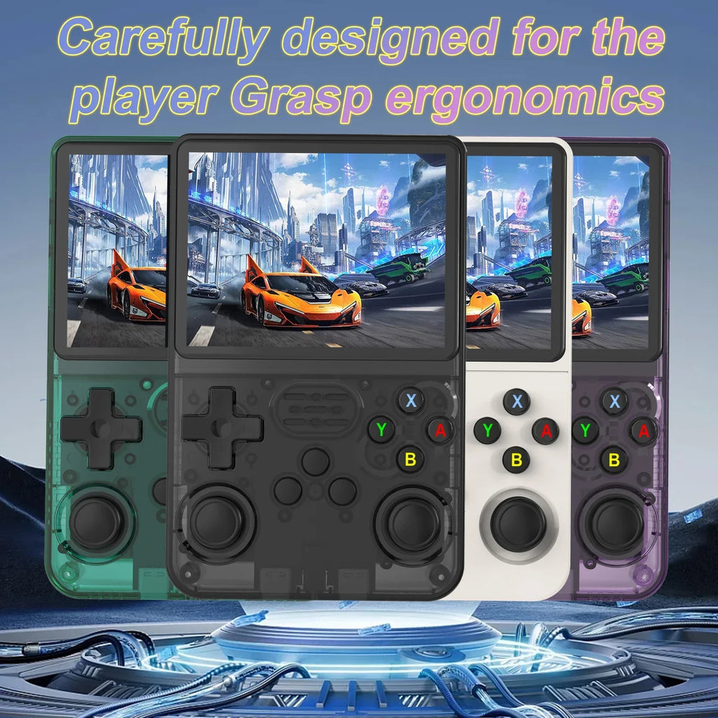 3.5-inch (8.9 cm) IPS Handheld Retro Game Console 640x480 — 64GB Storage, 16,000+ Classic Games, Portable Pocket Player