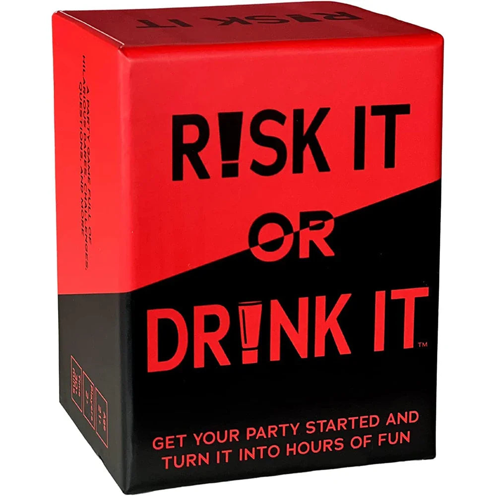 Risk It or Drink It Party Card Game - Adult Drinking Game for College Pregame, Dares & Challenges