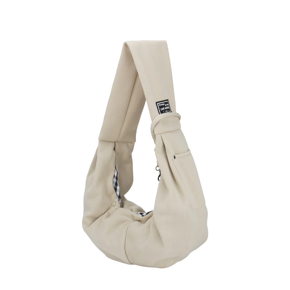 Portable Pet Shoulder Carrier with Phone Pocket – Travel Handbag for Small Dogs & Cats